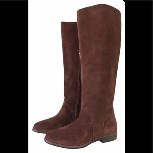 New Daley Mahogany Suede Equestrian Boots